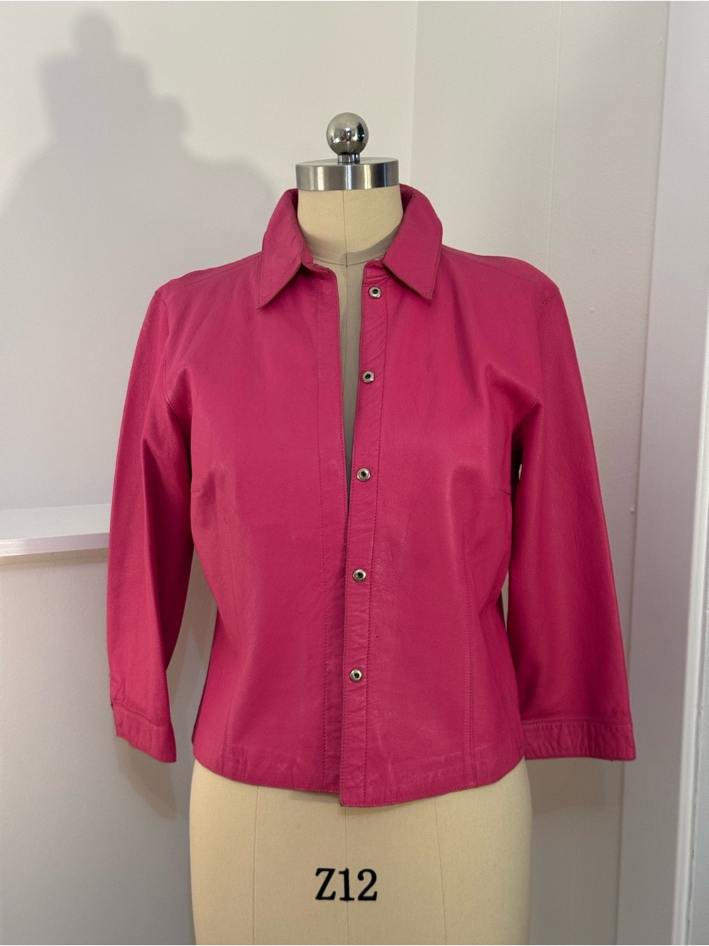 Siena Studio Hot Pink Leather Jacket